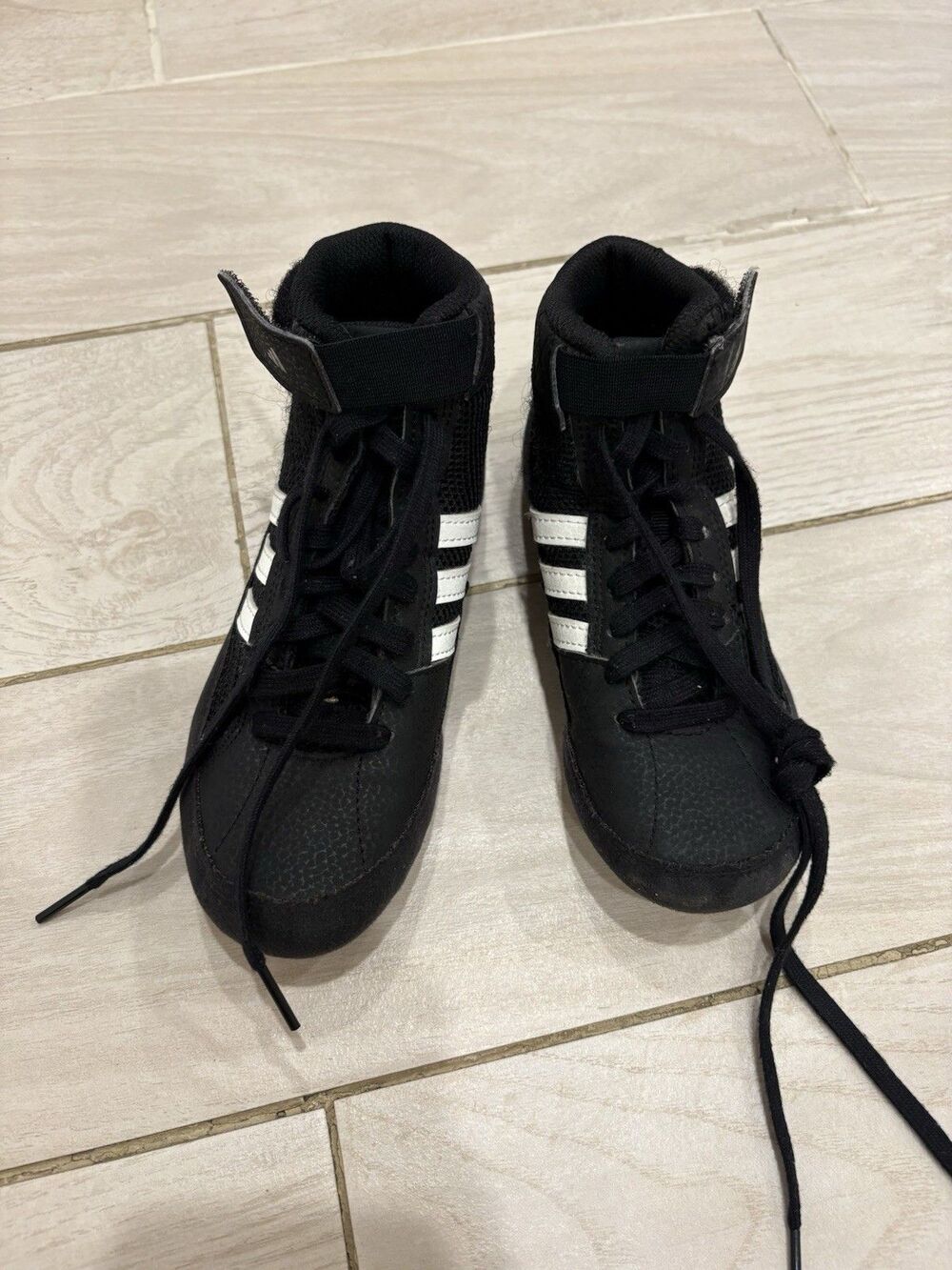 Adidas Black Wrestling Shoes Kids Youth 1.5